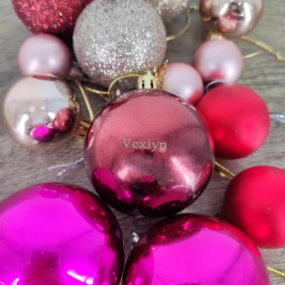 Vexlyn Glittering Cheer: Christmas Tree Ornaments - Sparkling Holiday Decorations for Festive Joy!
