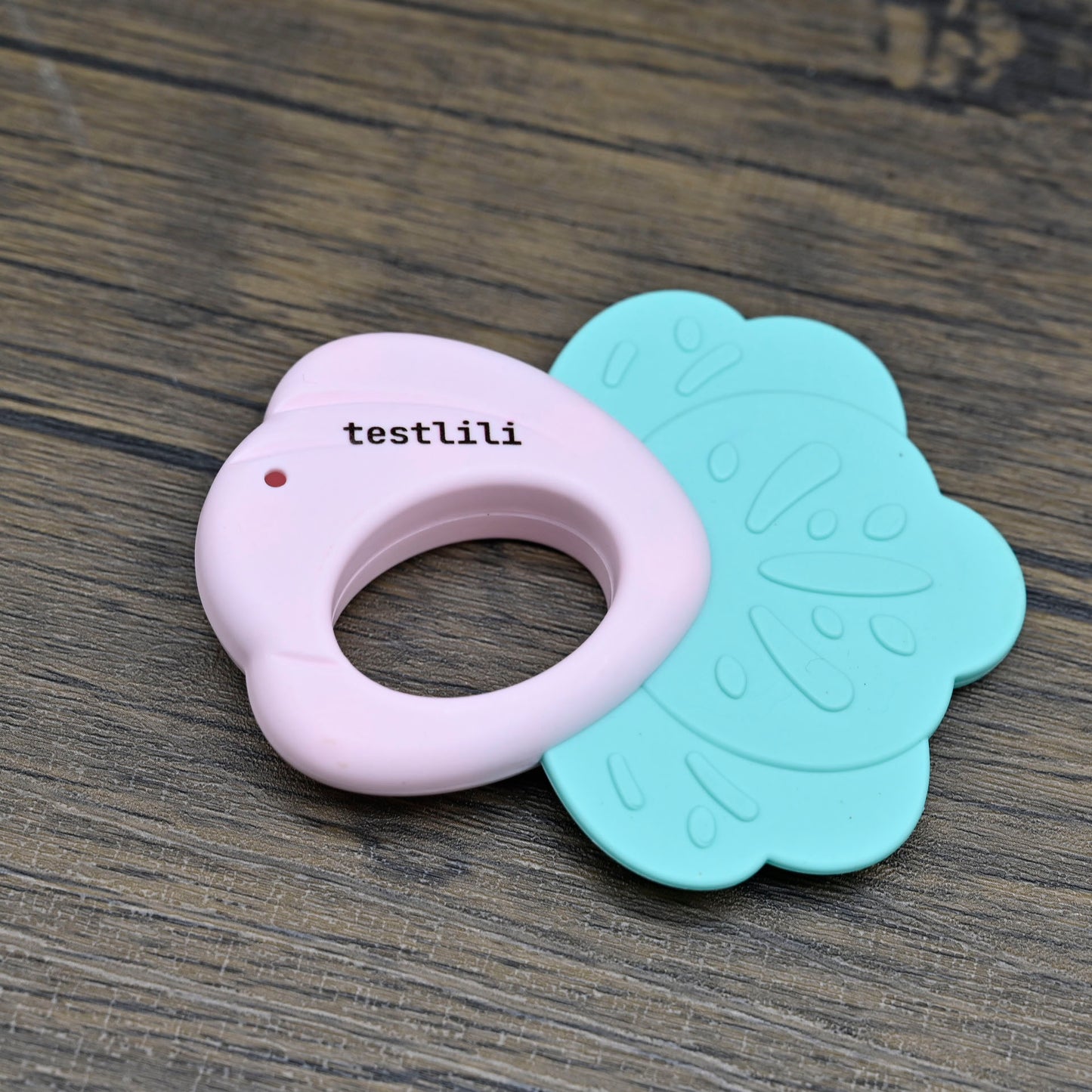 testlili Newborn Baby Rattles Grab Toys Chews Teethers Soft Rubber Bell Kid Toy