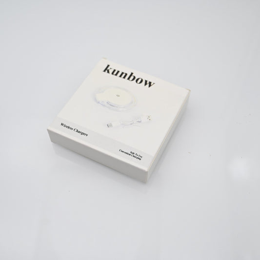 kunbow Fast Wireless Charger Pad Charging Quick Adapter In White