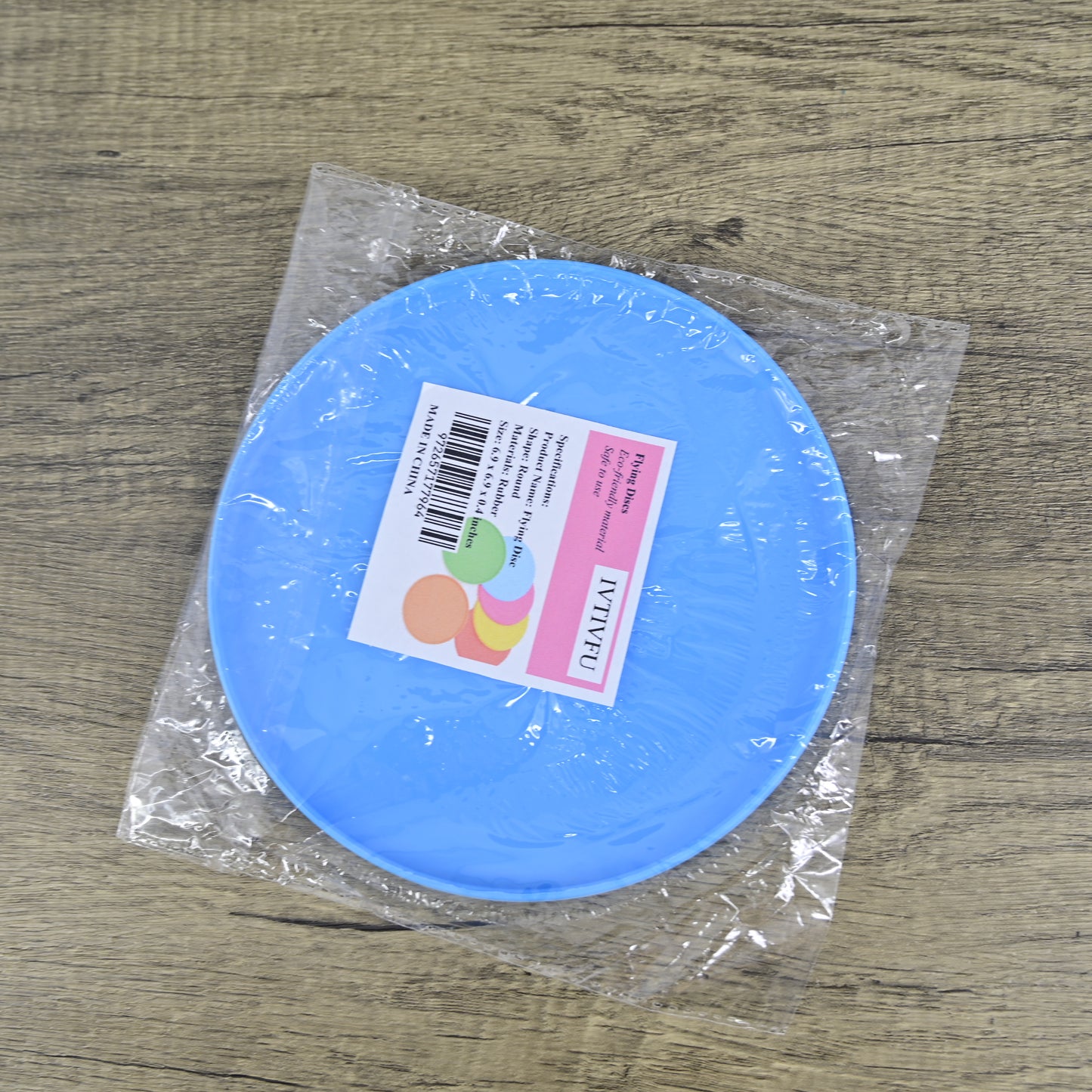 IVTIVFU Durable Rubber Flying Disc Dog Toy