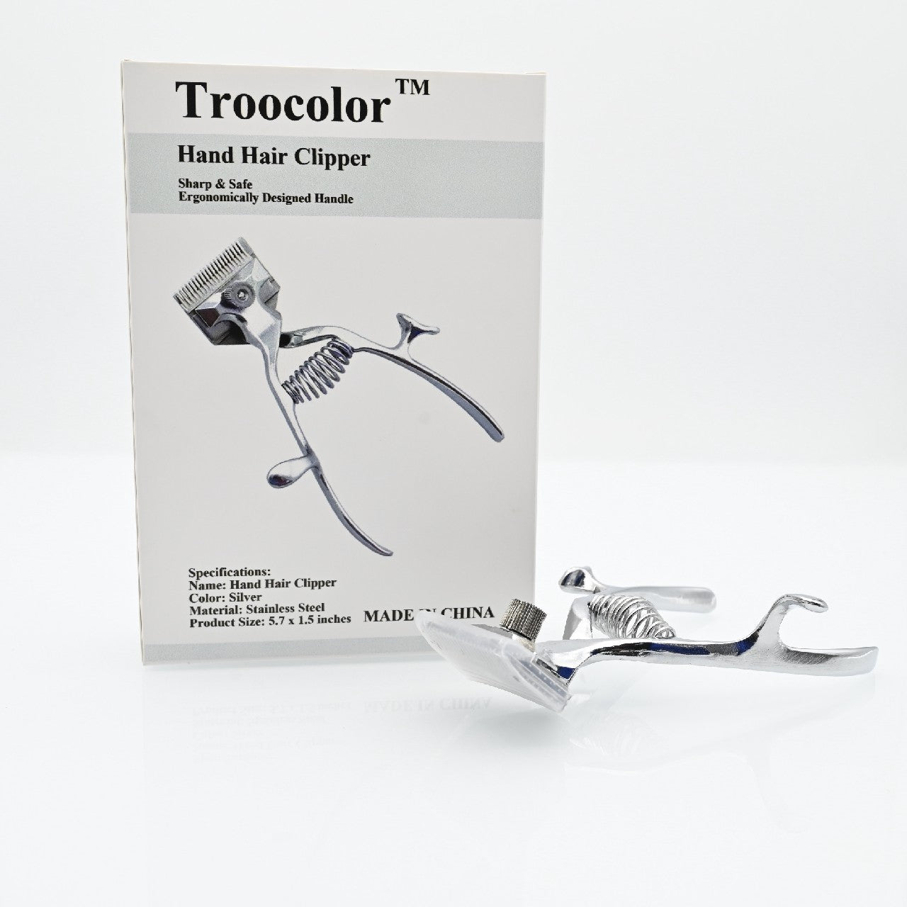 Troocolor Manual Hair Clippers Stainless Steel Non-Electric Hair Cutting Tools