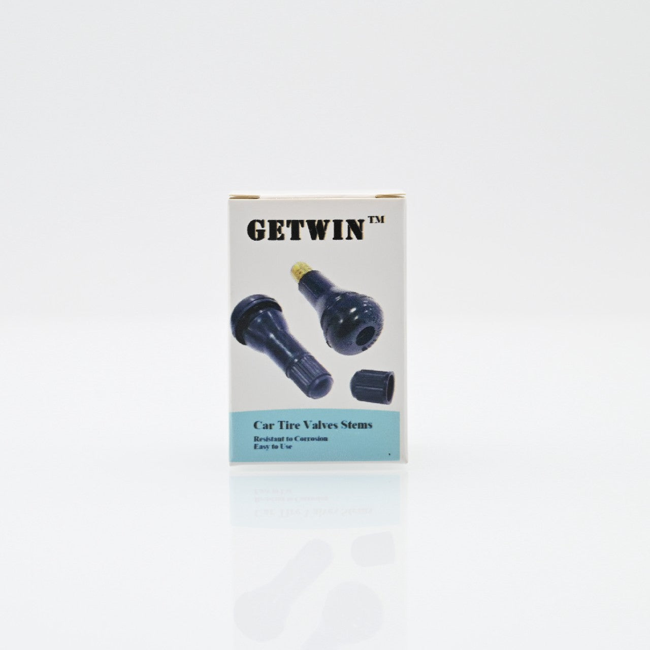 GETWIN Rubber Car Tire Valve Stems Black Standard Length Replacement Tire Valve