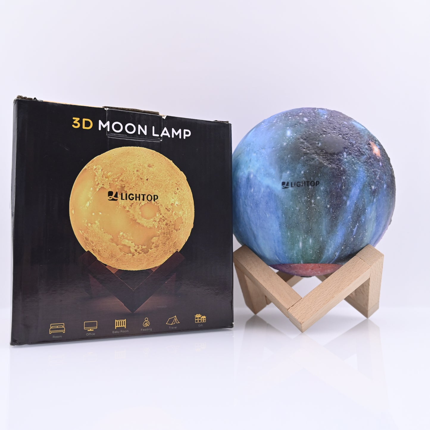 L LIGHTOP Lamp Globes 3D Printing Moon Lamp Kids Night Light Bedroom Decor