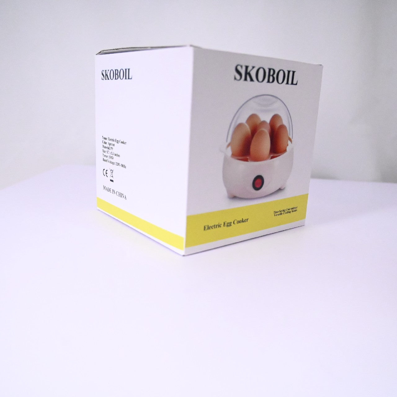 SKOBOIL Auto Shut Off Single Stack Electric Egg Cookers and Poacher for Home Use