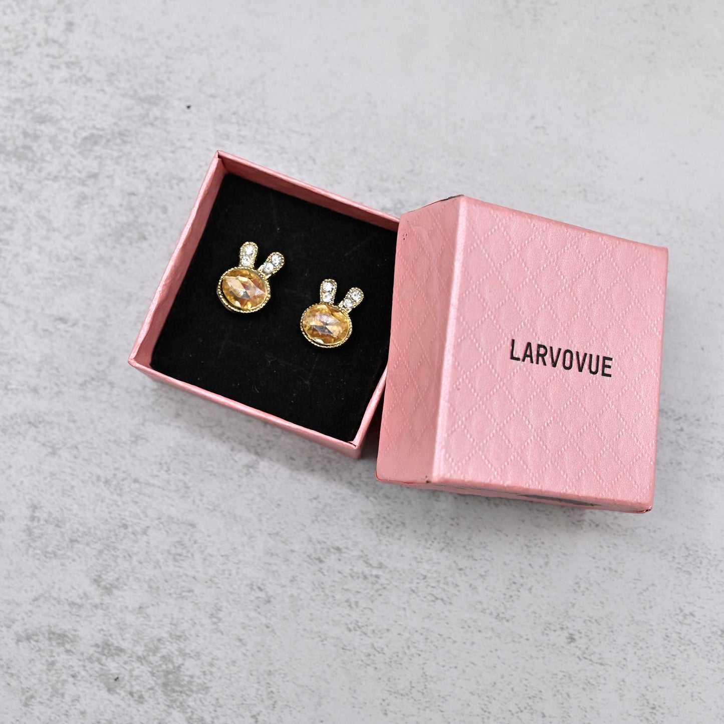 LARVOVUE Cute Animal Bunny Rabbit Ear Stud Earrings for Girl