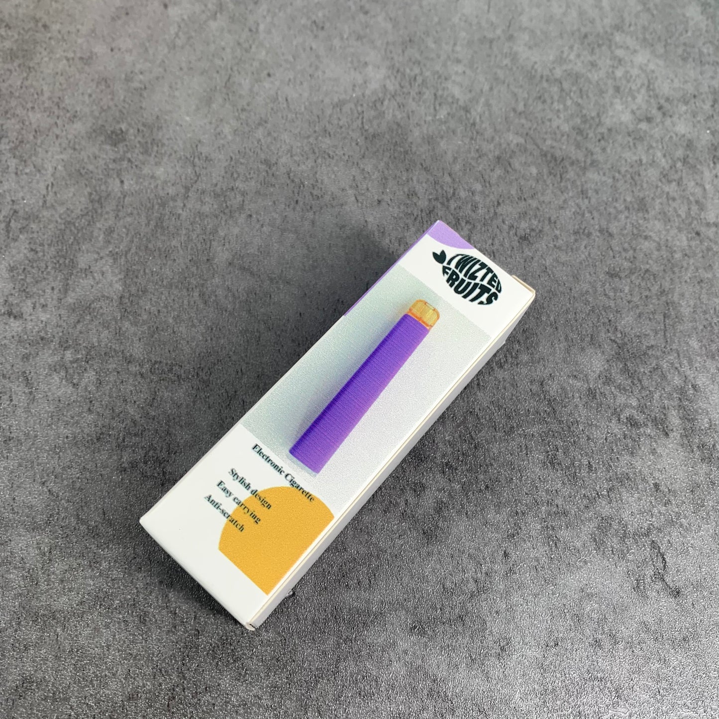 TWIZTED FRUITS Light Nicotine Grape Flavor Content E-cigarettes in Purple