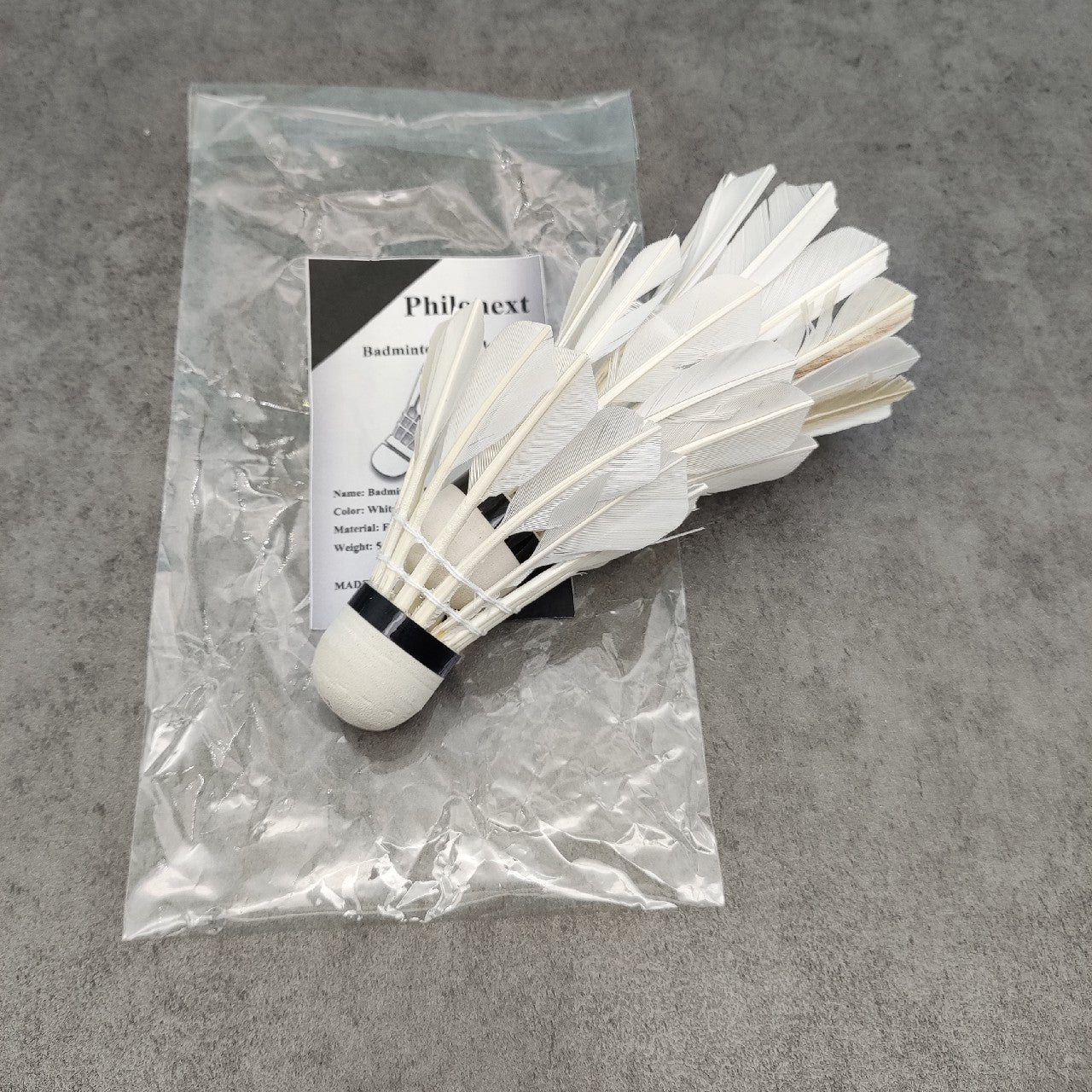 Philonext 3PCS Goose feather Badminton Shuttlecocks Train White