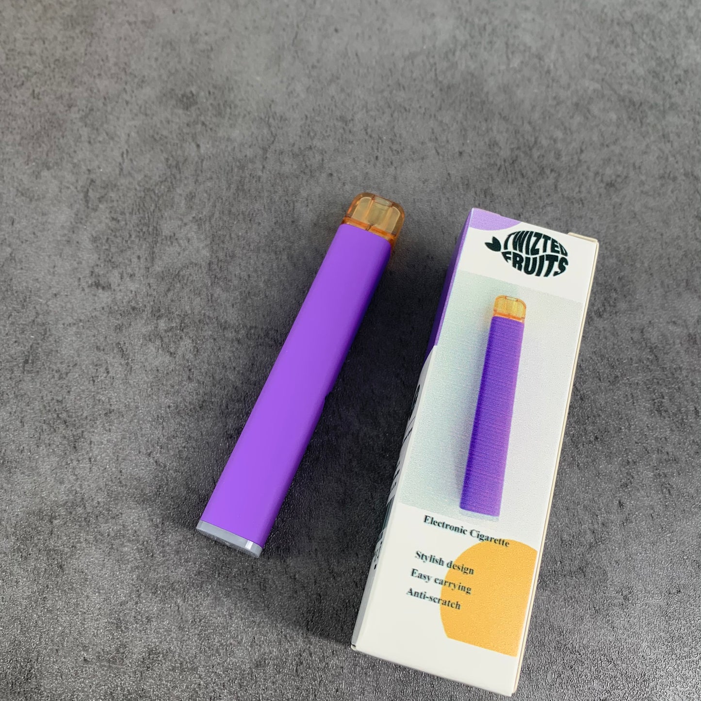 TWIZTED FRUITS Light Nicotine Grape Flavor Content E-cigarettes in Purple
