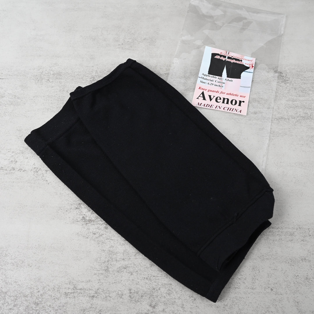 Avenor Knee Guards for Athletic Use Athletic Compression Knee Guards Black Cotton Support for Sports Running Gym