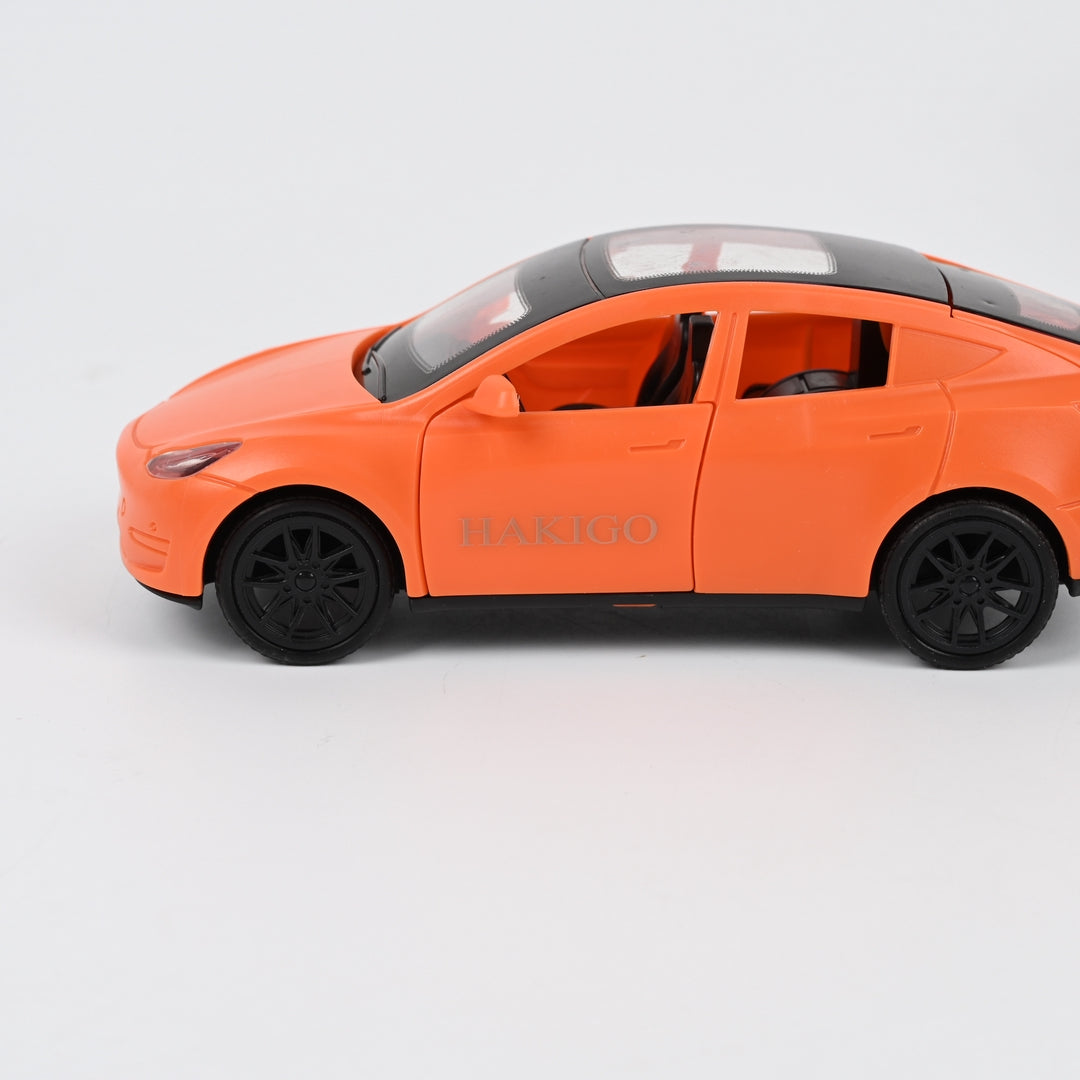HAKIGO Orange Inertia Powered Model Cars Diecast Toy Car with Openable Doors for Kids