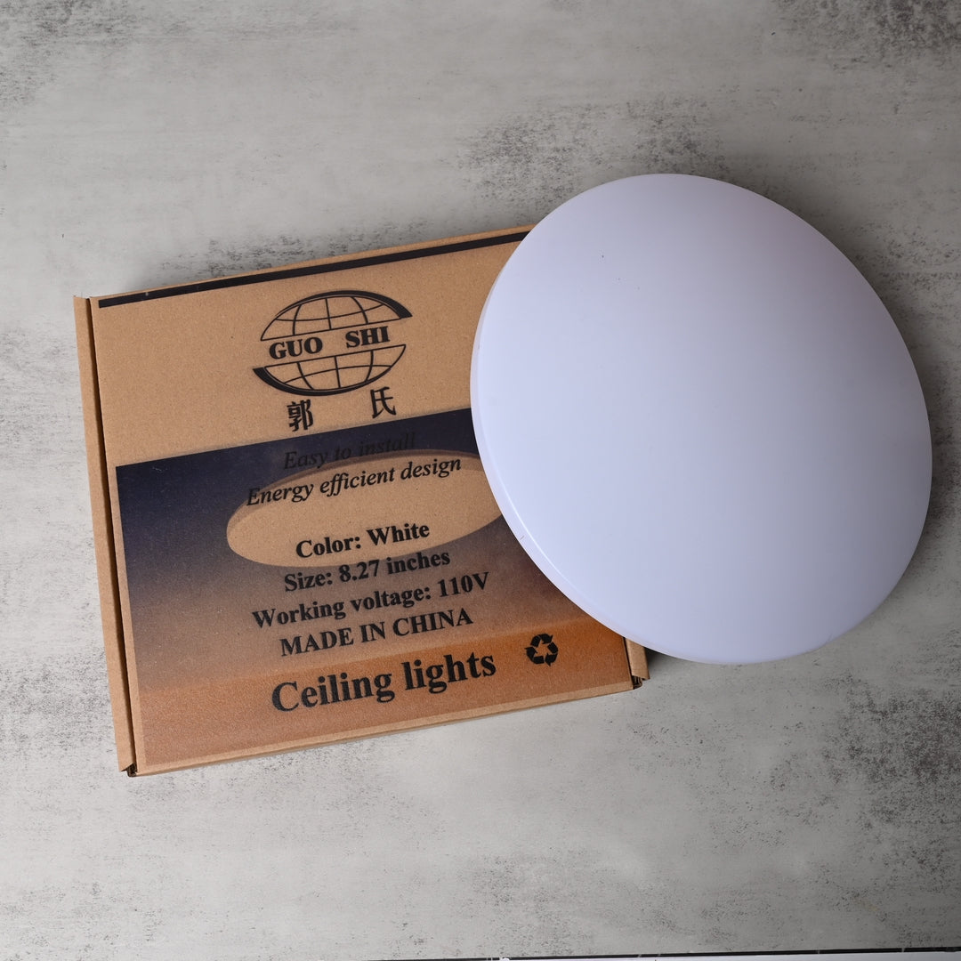 GUO SHI 12W Ultra-Bright LED Ceiling Light Modern Nordic Style Flush Mount for Living Room, Bedroom & Hallway