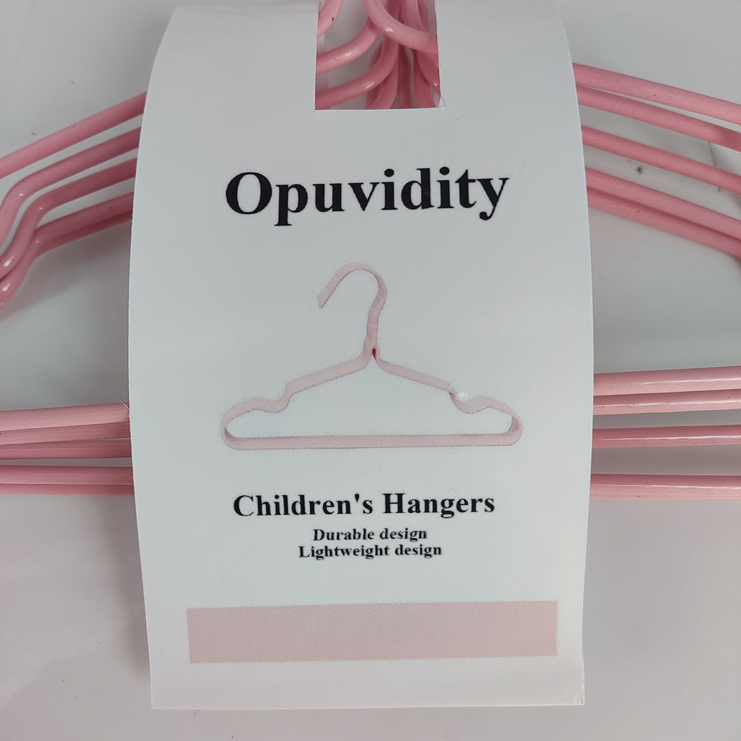 Opuvidity Nordic Pink Kids Coat Hangers - Thickened Design for Safe & Stylish Organization