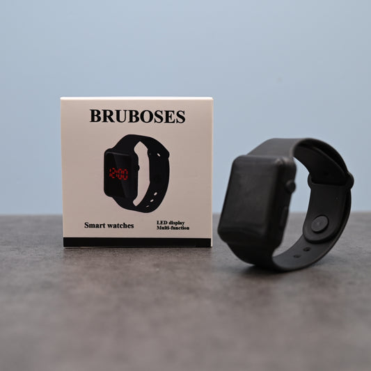 BRUBOSES Smart Watch in Black - Silicone, 1.41x0.47x10.23 inch Fitness Tracker