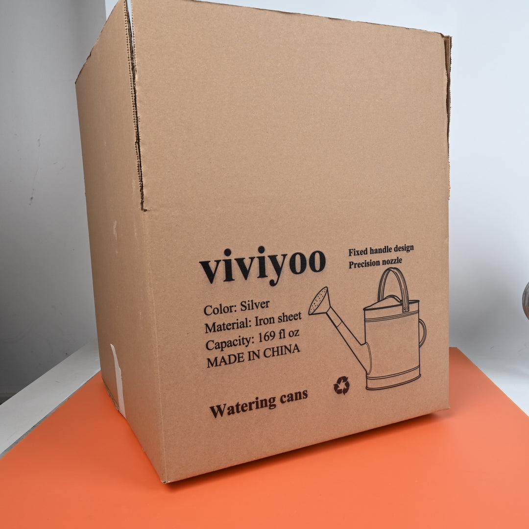 viviyoo Fixed Handle Watering Can with Spray Nozzle for Indoor and Outdoor Plants for Easy and Precise Watering