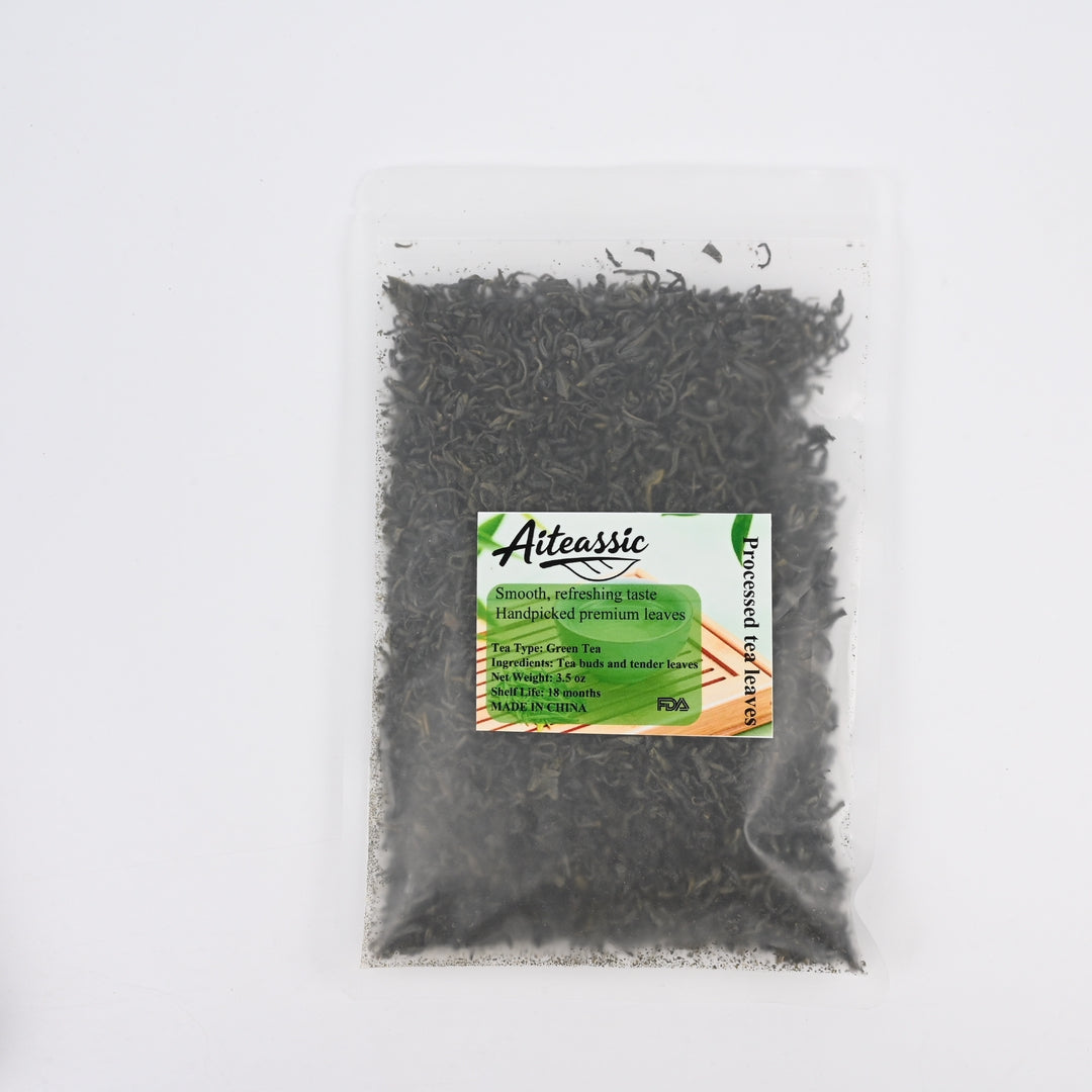 Aiteassic Premium High Mountain Cloud Mist Green Tea Processed Tea Leaves for Delicate Brewing