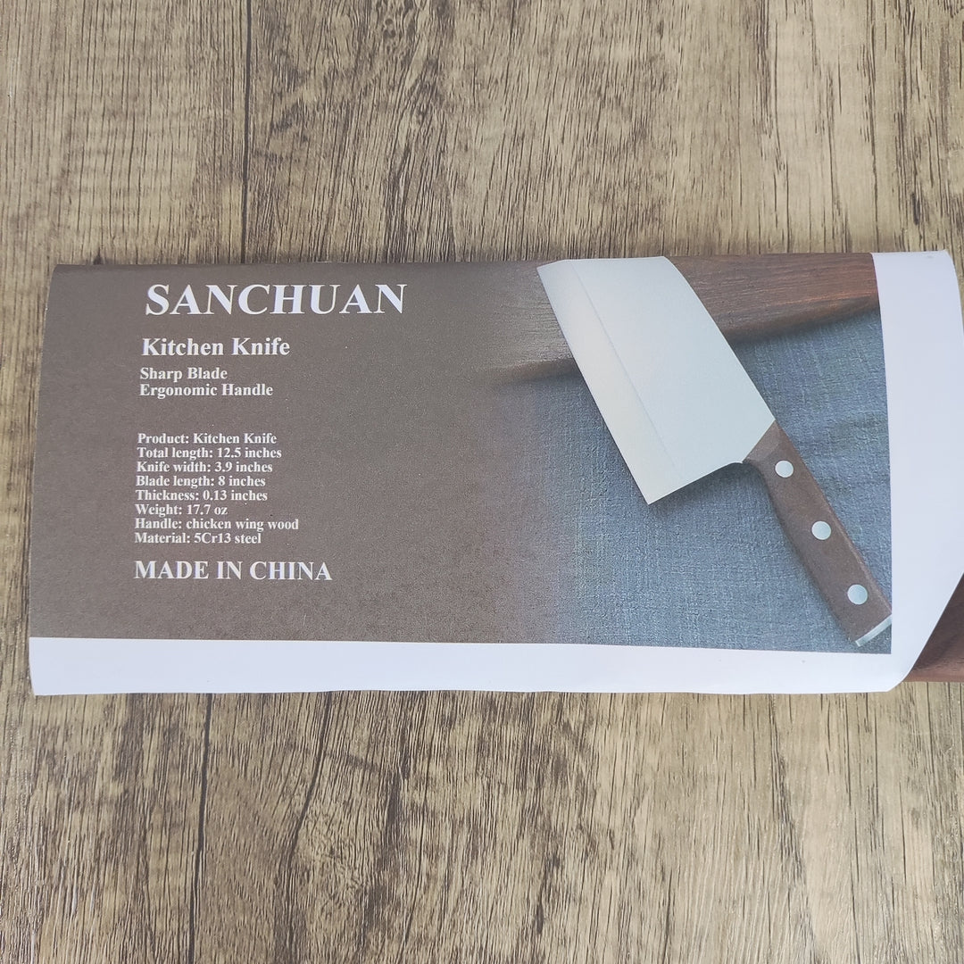 SANCHUAN Kitchen Knife, Commercial Grade, Small Straight Handle - High-hardness stainless steel