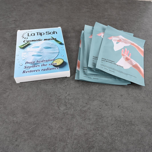 La Tip Soh Nicotinamide and Hyaluronic Acid Face Mask 5 Pack Hydrating Soothe Skin Restore Radiance