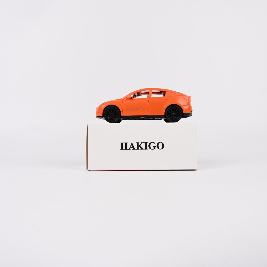 HAKIGO Orange Inertia Powered Model Cars Diecast Toy Car with Openable Doors for Kids
