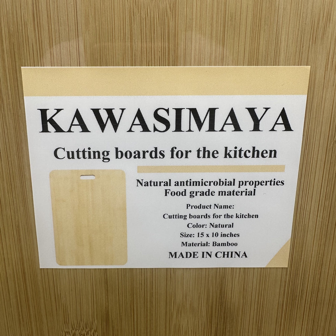 KAWASIMAYA Cutting Boards for the Kitchen Bamboo Cutting Board with Handle, Large Chopping Board for Kitchen