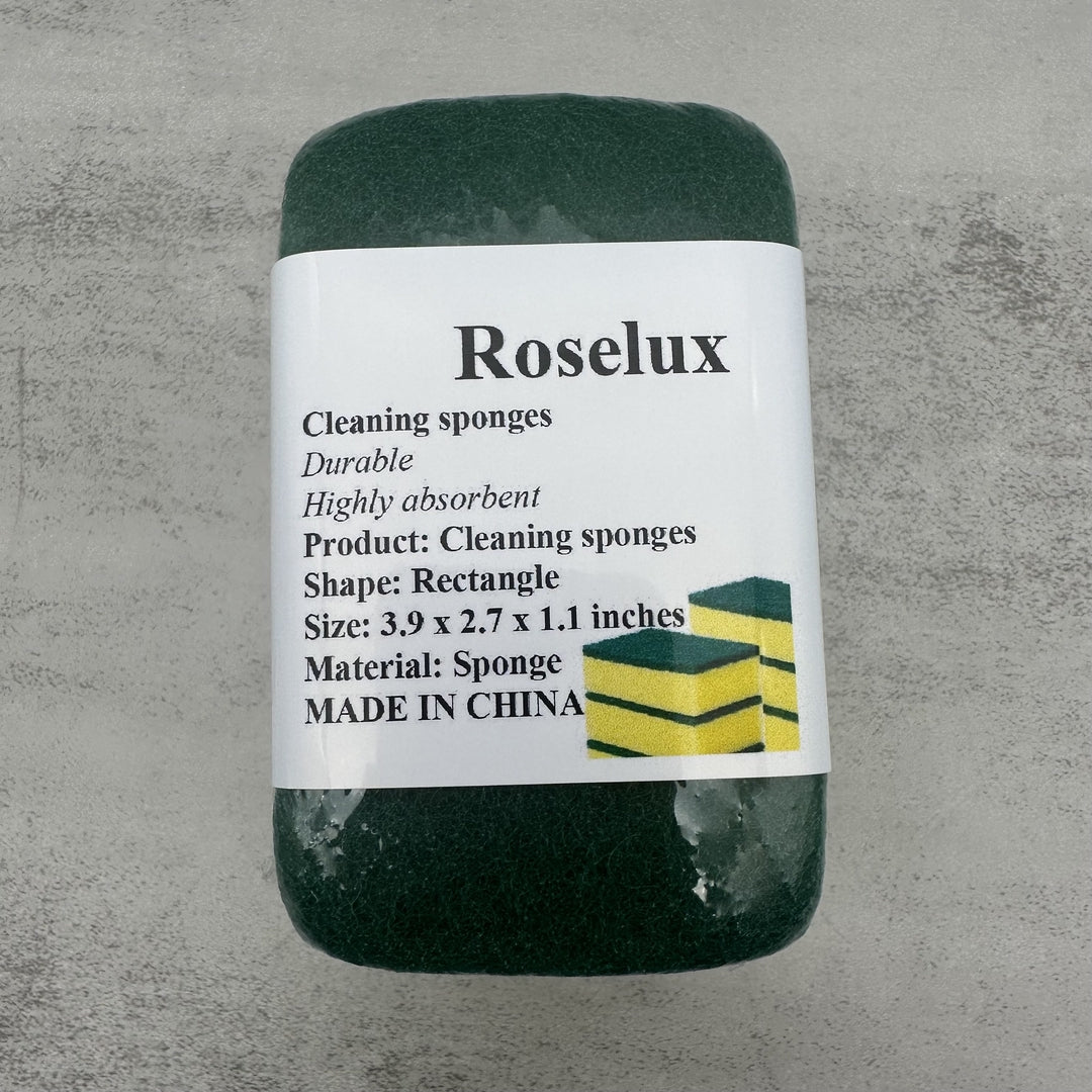 Roselux High-Quality Cleaning Sponges for Everyday Dishwashing and Kitchen Cleaning