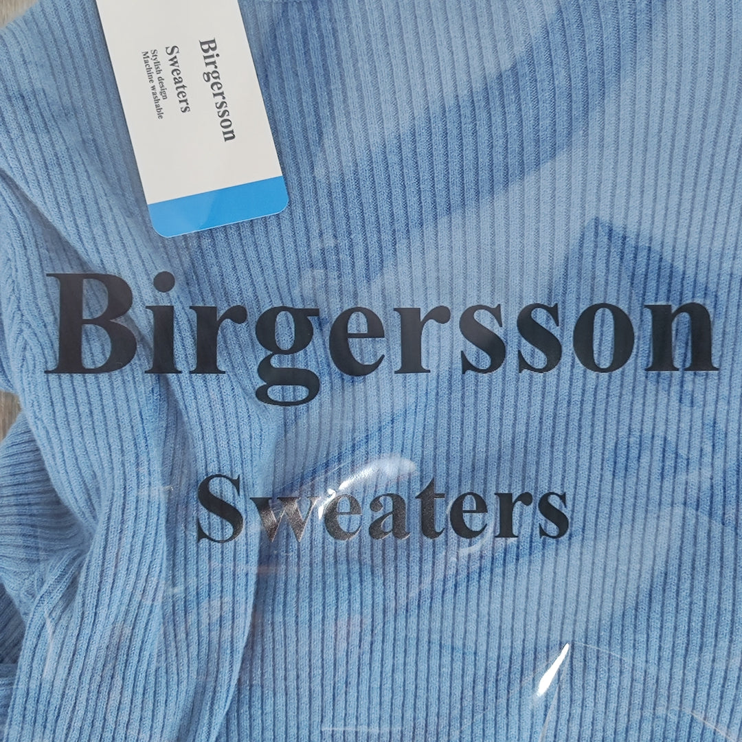 Birgersson Elegant Women's Blue Sweater - Size M | Soft Polyester | SKU: SW12345678