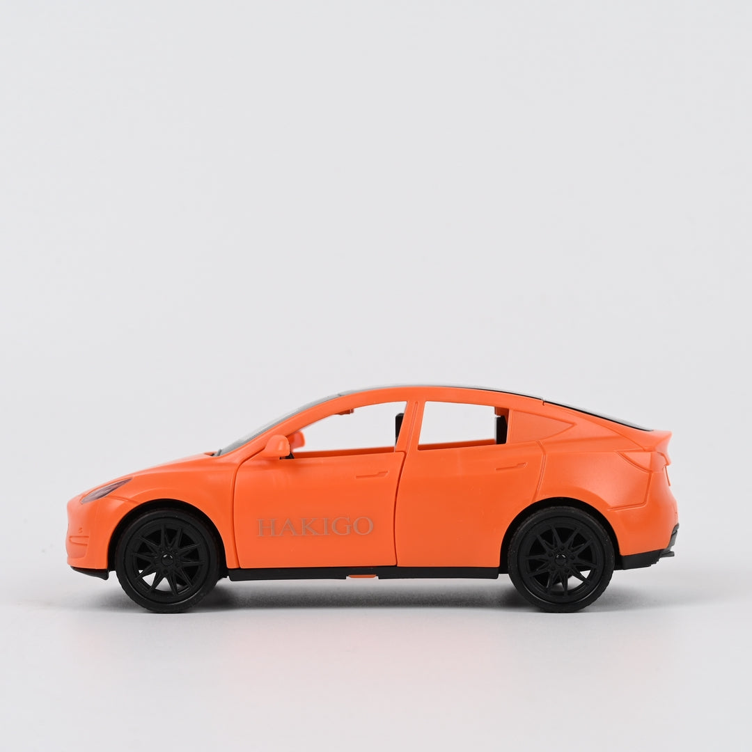 HAKIGO Orange Inertia Powered Model Cars Diecast Toy Car with Openable Doors for Kids