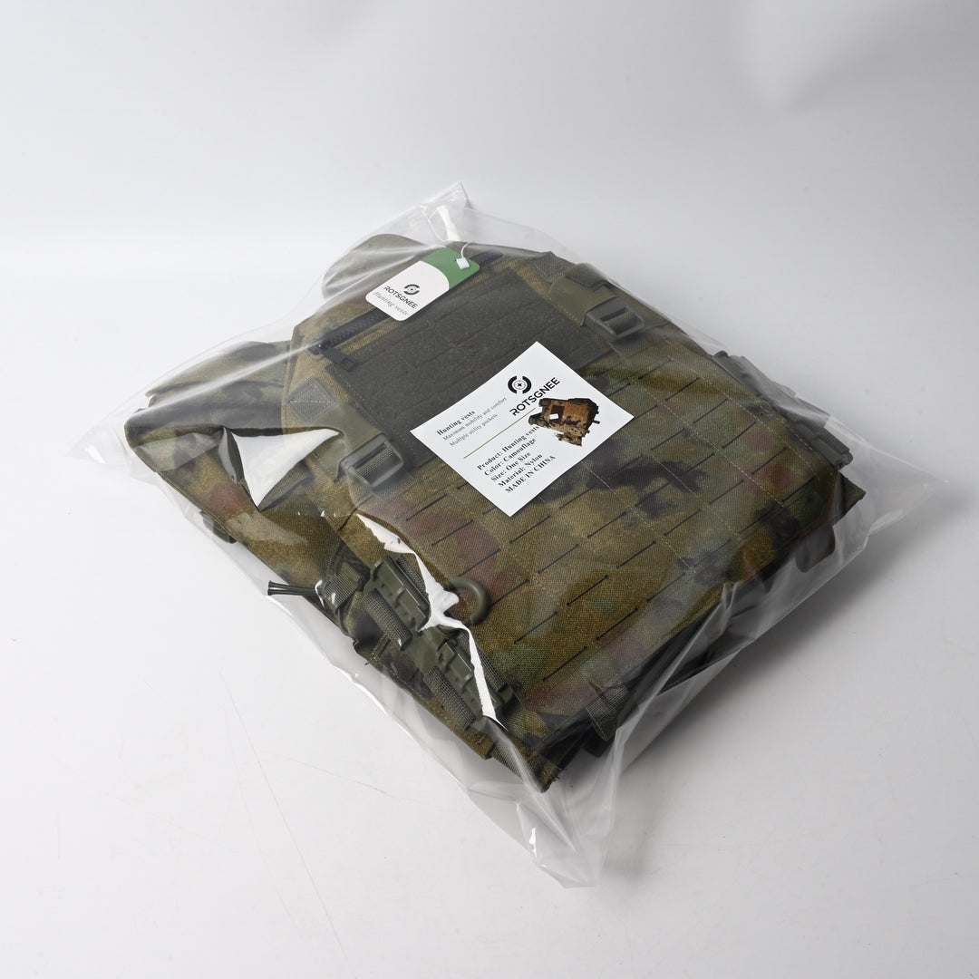 ROTSGNEE Hunting Vests Professional Tactical Outdoor Gear Multi-Pocket Camouflage Vest for Hunting Shooting and Field Activities