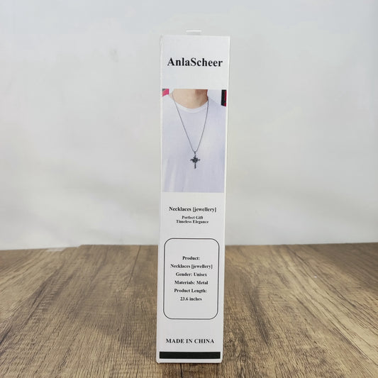 AnlaScheer Elegant and Timeless Silver Necklace - 23.6 Inches, Durable and Comfortable Any Occasion