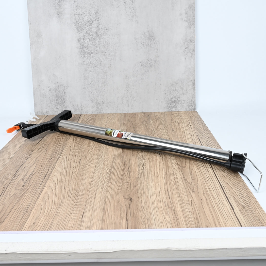 montasen Stainless Steel Long Slim Tire Pump Portable Air Pump for Bikes