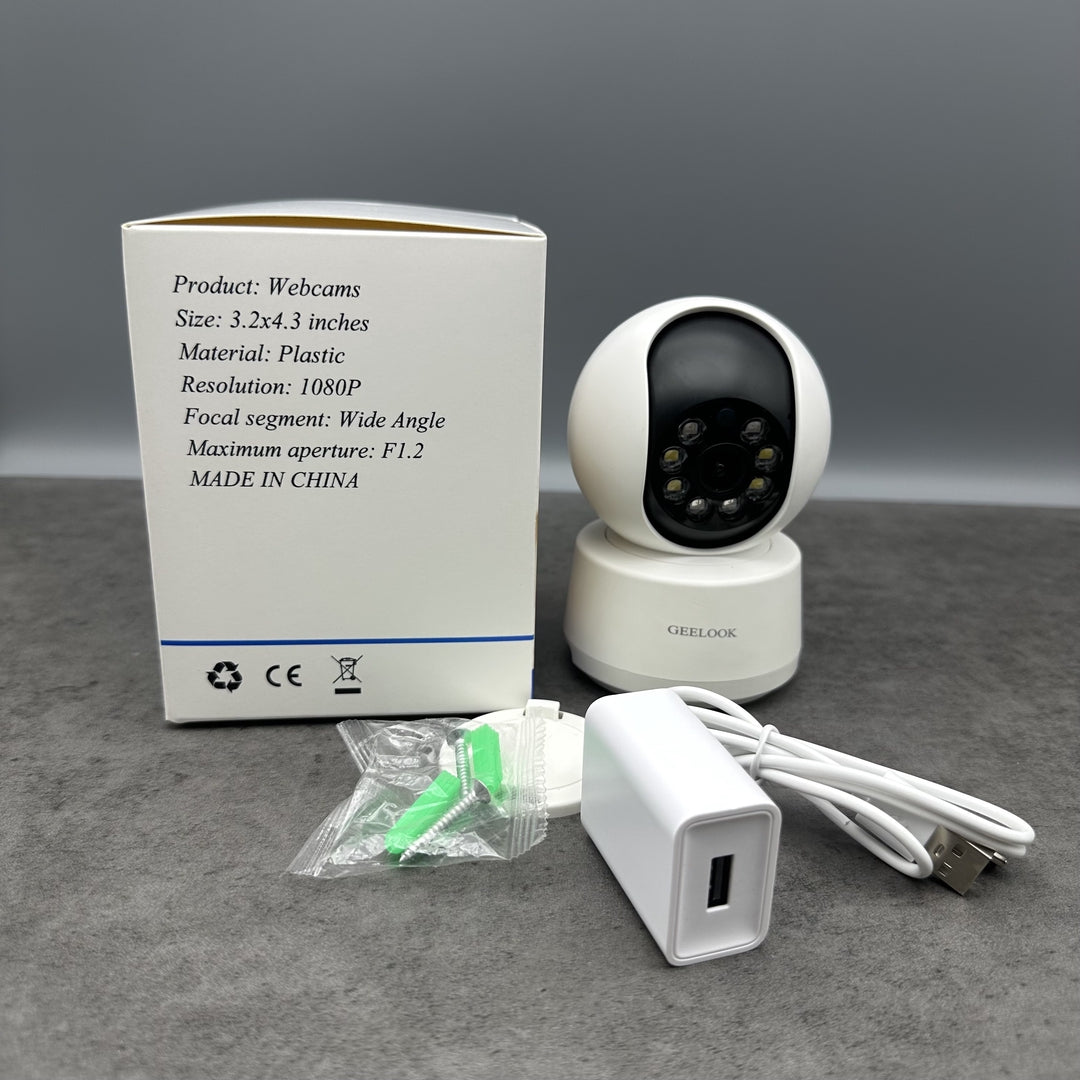 GEELOOK Modern Security Webcams System With 360 Degree Panoramic Camera Professional Monitoring Device Smart Home Office Surveillance Equipment
