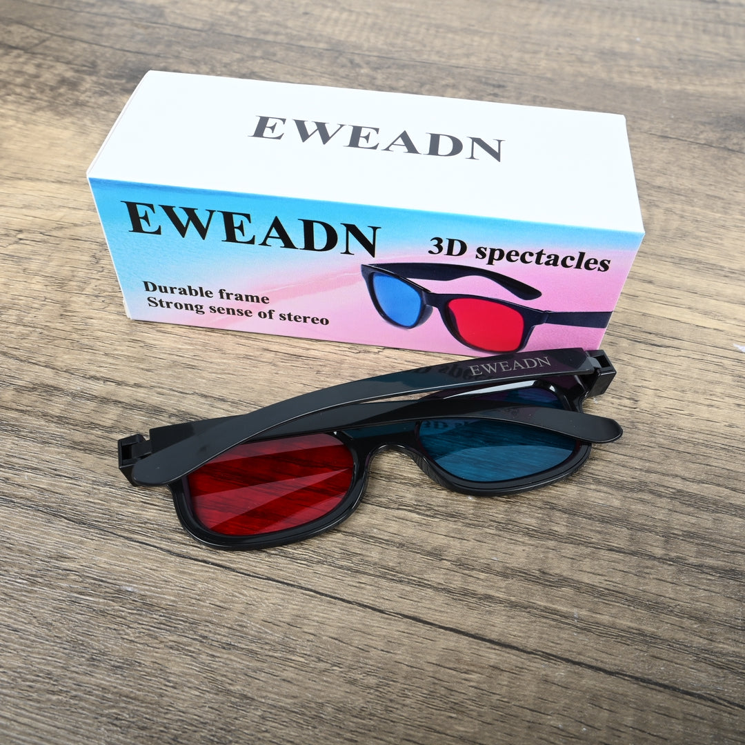 EWEADN Universal 3D Spectacles - Comfortable Cinema & Gaming 3D Spectacles with Clear Viewing