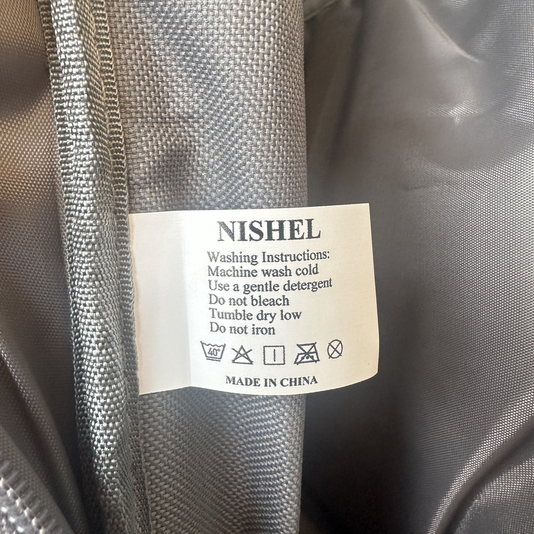 NISHEL Eco-Friendly Business Laptop Bag, Gray, Waterproof Material, Sustainable Design