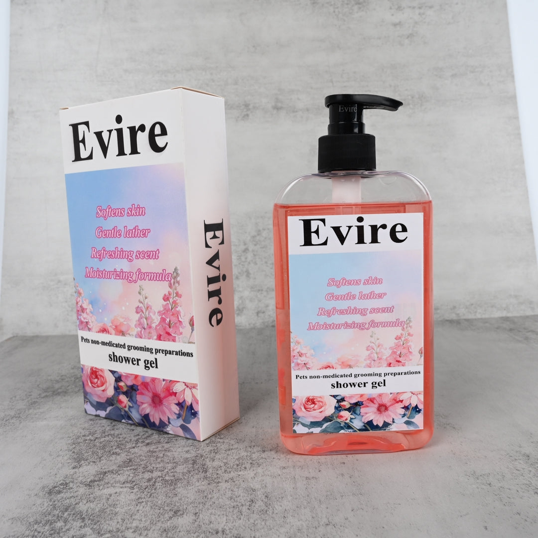 Evire Gentle Pet Shower Gel Moisturizing Non-medicated Grooming Preparations for Pets, for Dogs & Cats