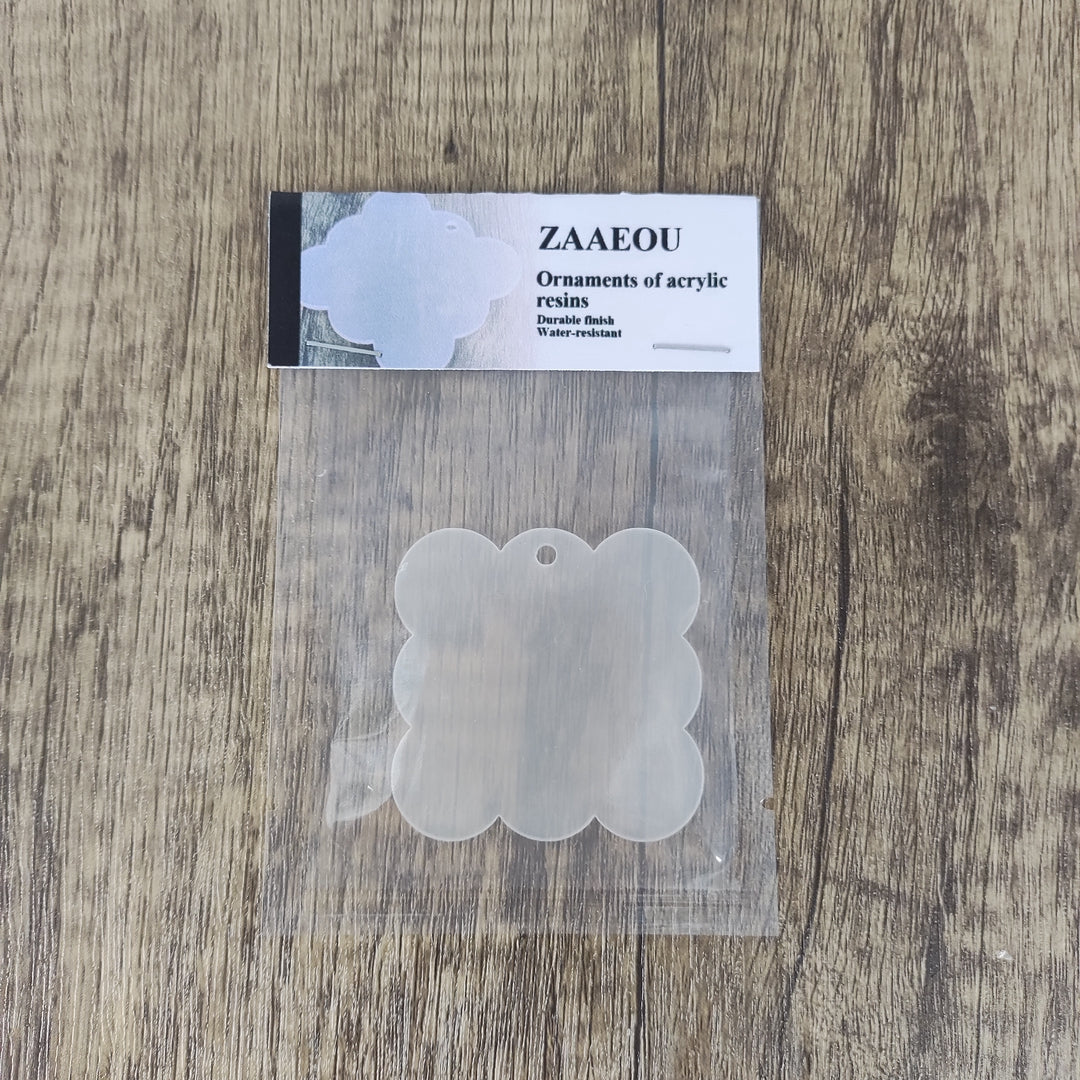 ZAAEOU Blank Square Acrylic Ornaments - DIY Christmas Crafts