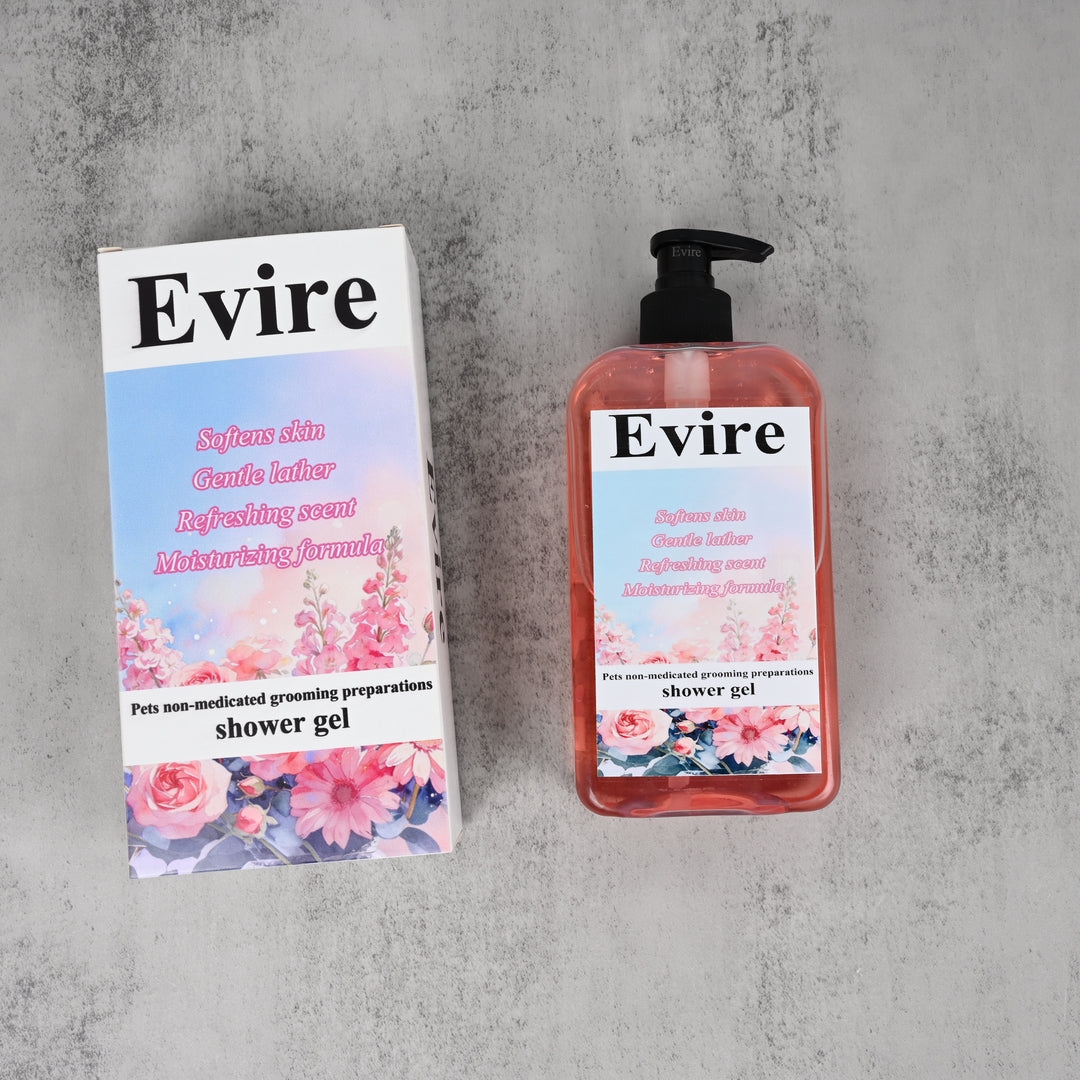 Evire Gentle Pet Shower Gel Moisturizing Non-medicated Grooming Preparations for Pets, for Dogs & Cats