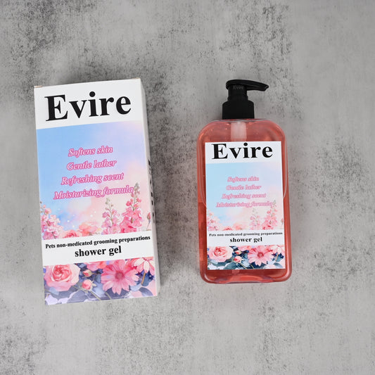 Evire Gentle Pet Shower Gel Moisturizing Non-medicated Grooming Preparations for Pets, for Dogs & Cats
