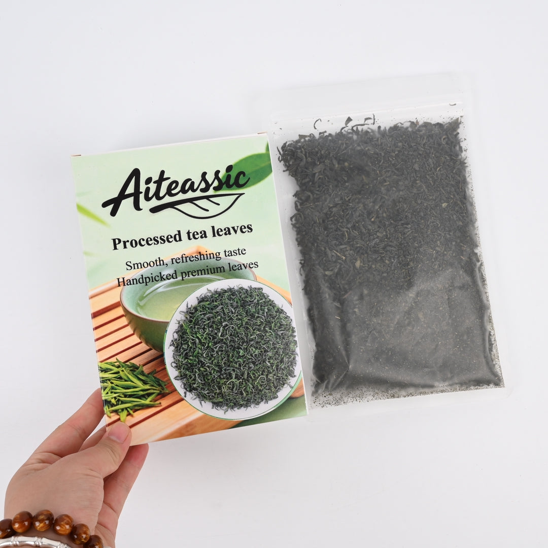 Aiteassic Premium High Mountain Cloud Mist Green Tea Processed Tea Leaves for Delicate Brewing