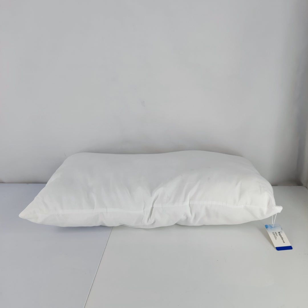 BrightHaven Premium White Polyester Rectangle Pillow - Comfortable Support for Restful Sleep