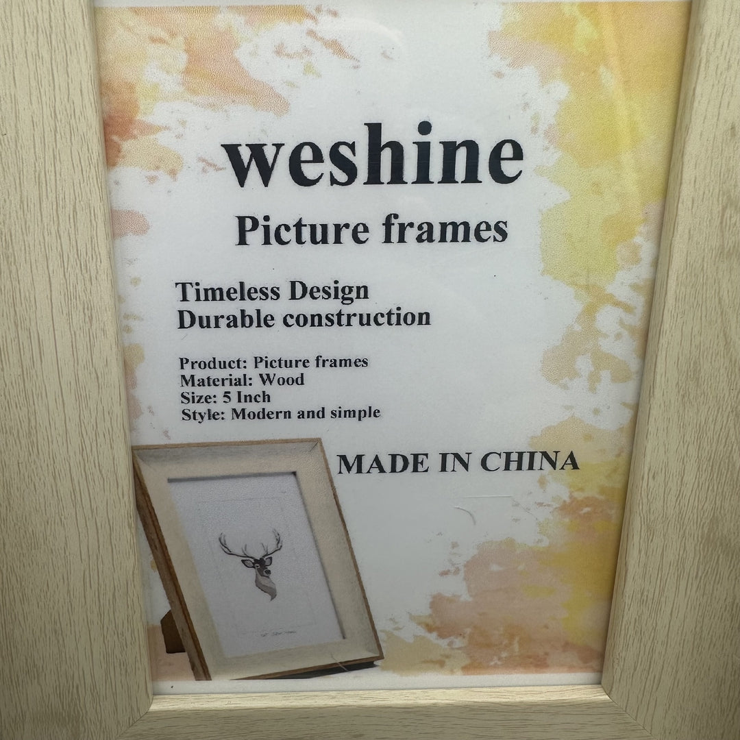 weshine Premium Picture Frames Dual-Tone Wood Photo Frames Wall Mounting Display for Home Decor