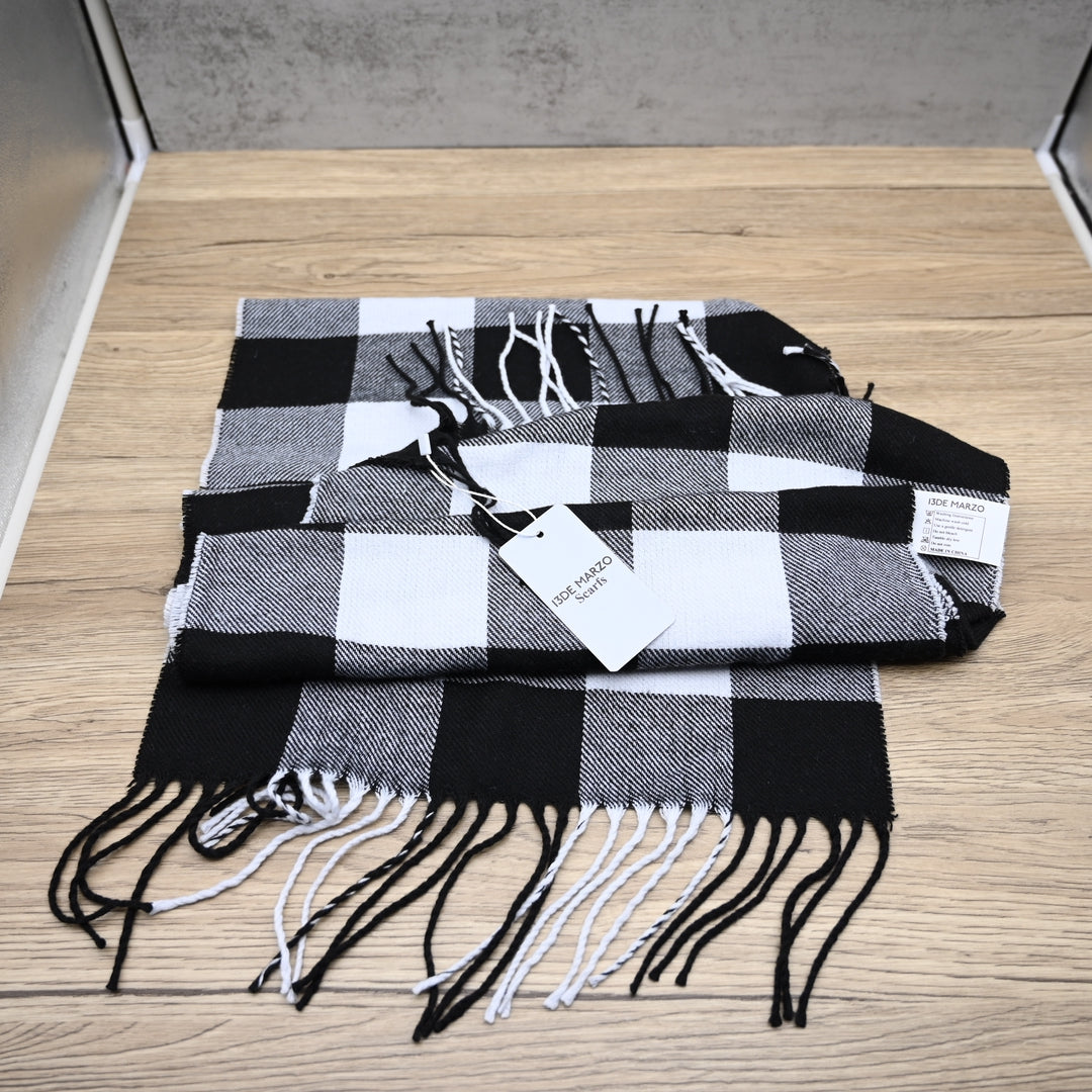 13DE MARZO Premium Winter Scarfs Soft Acrylic Knit Lightweight Unisex Design for Daily Wear and Cold Weather Protection