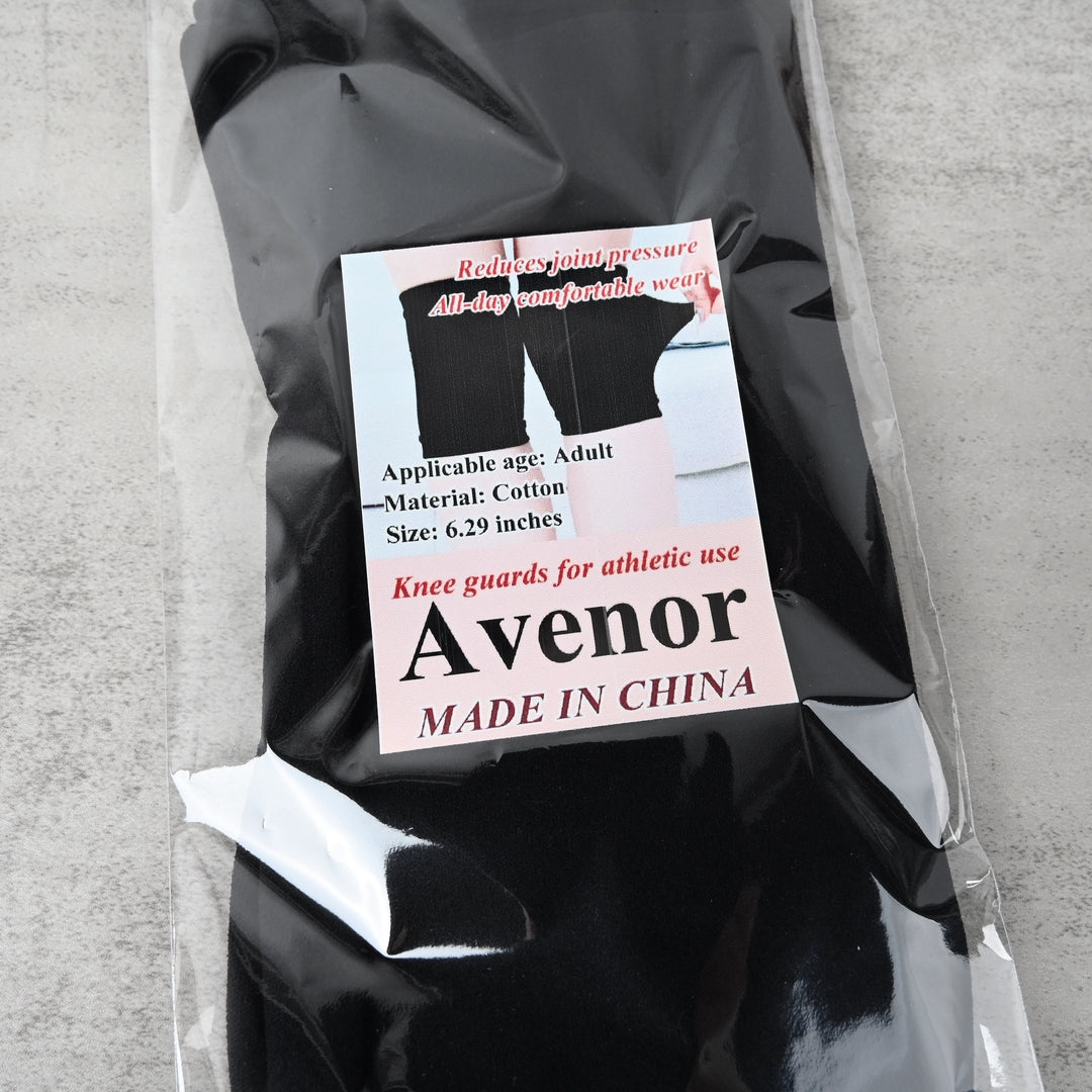 Avenor Knee Guards for Athletic Use Athletic Compression Knee Guards Black Cotton Support for Sports Running Gym
