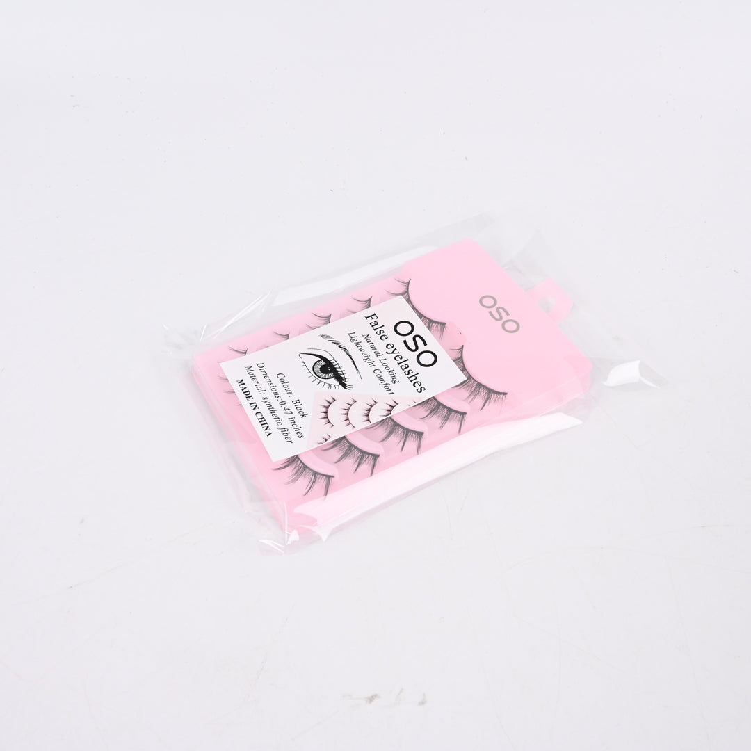 OSO False Eyelashes Five Pairs Dramatic Devil Charm Long Handmade Reusable Lashes Glamour Makeup Beauty Accessories