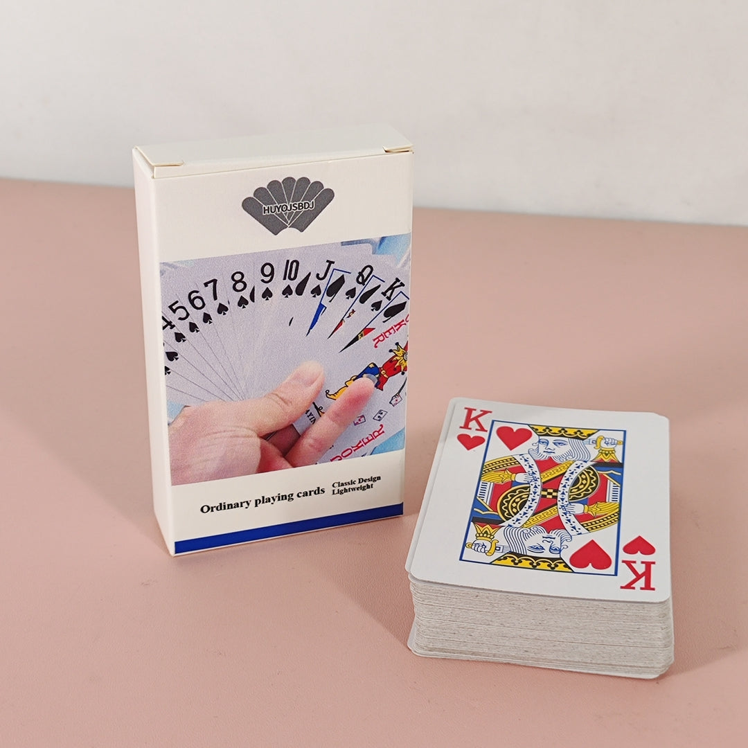 HUYOJSBDJ Poker Playing Cards Set for Home Use, Table Game, Durable Paper Cards for Adults - 2.2 x 3.3 inches