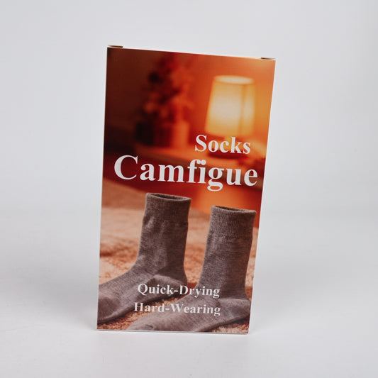 Camfigue Classic Gray Cotton Socks Comfortable Everyday Casual Socks Durable Design