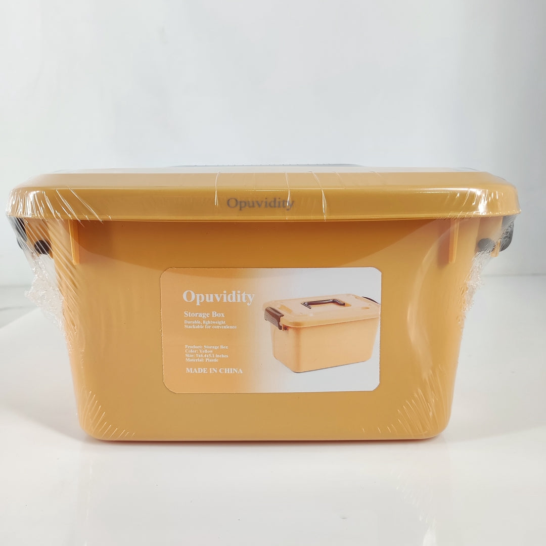 Opuvidity Durable Plastic Storage Boxes Latching Box Container with Lid