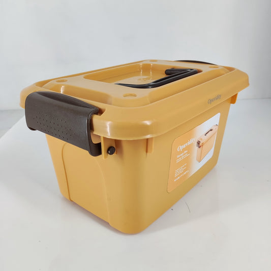 Opuvidity Durable Plastic Storage Boxes Latching Box Container with Lid