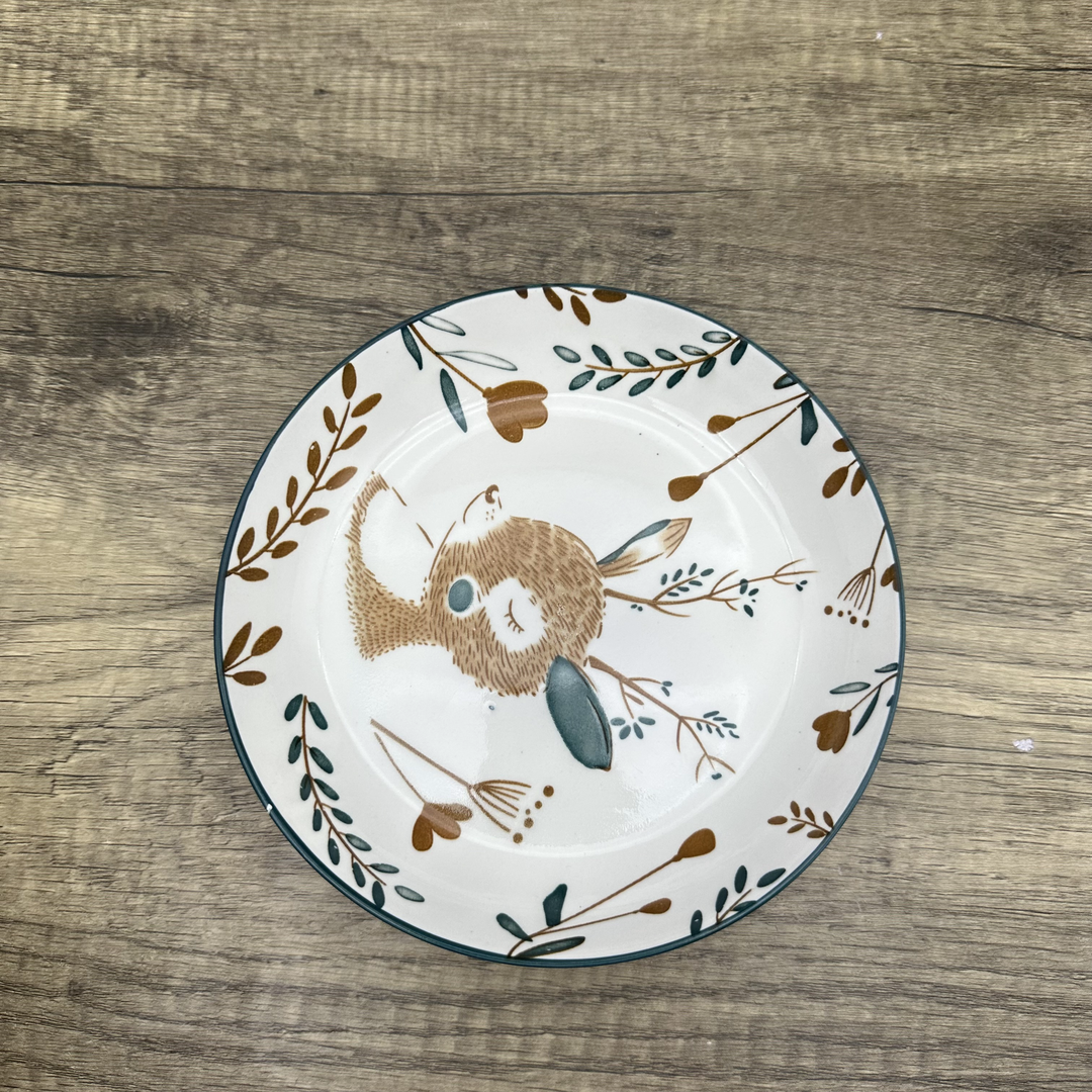 KAWASIMAYA Ceramic Dinner Plates, Set of 6 | Microwave & Dishwasher Safe Porcelain Dinnerware | 10-Inch White Serving Plates