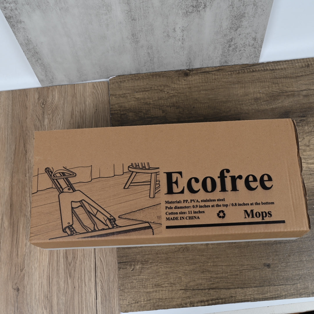 Ecofree Flat Mop with Removable Head Efficient Floor Cleaning Mops for Hardwood, Tile, and Laminate Floors