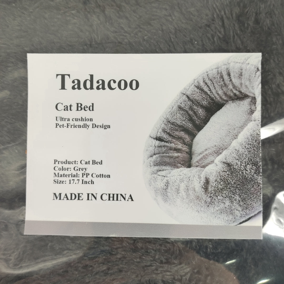 Tadacoo Cat Bed - Cozy & Durable Pet Furniture - Soft Plush Upholstery with Sturdy Frame