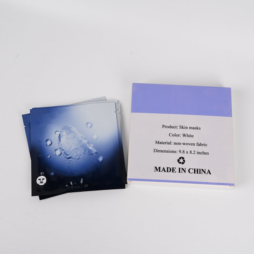 Vectium Nicotinamide Hyaluronic Acid Skin Masks Deep Hydrating & Brightening Facial Treatment